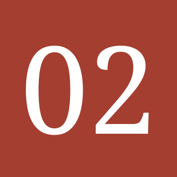 Number 02 on a red background.