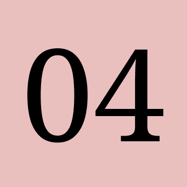 Number four on a pink background.