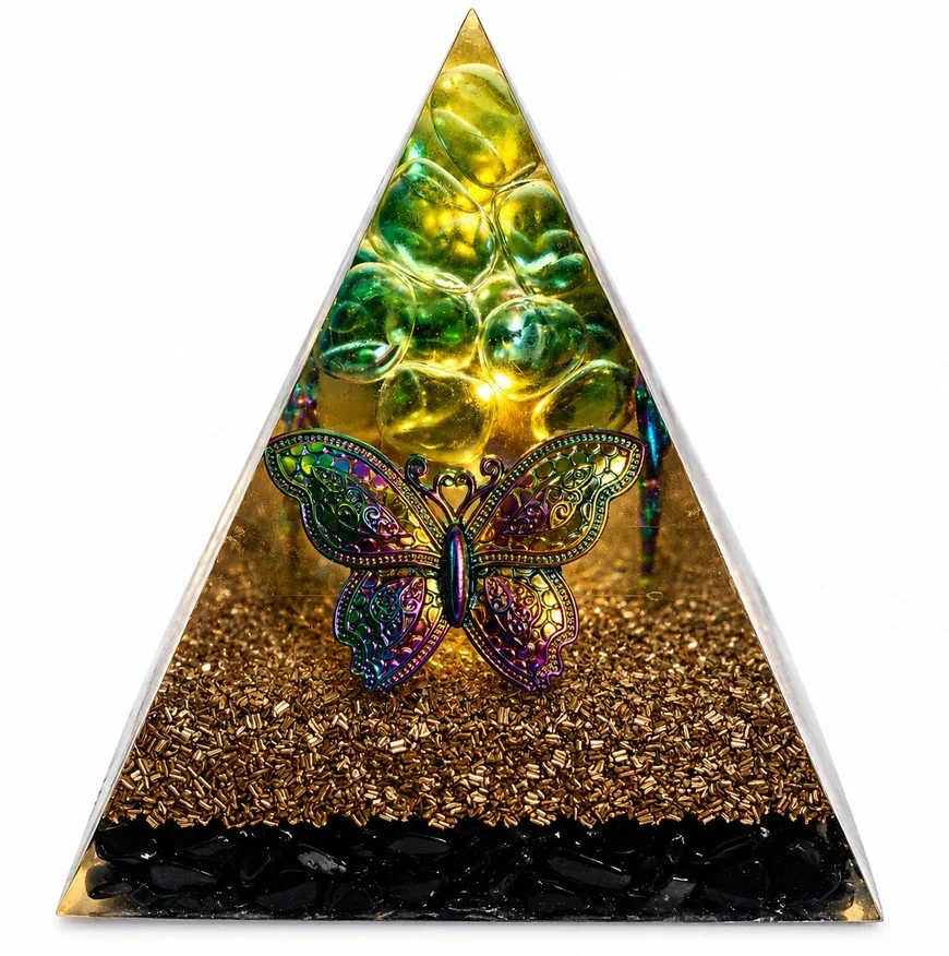 Butterfly charm pyramid