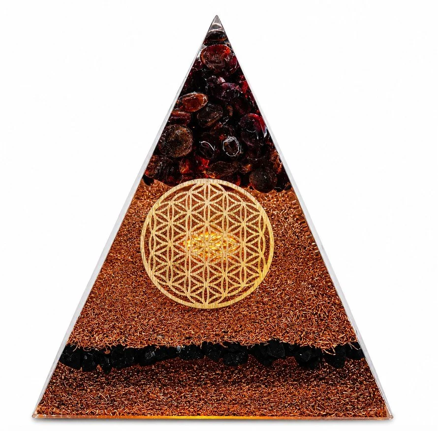 Flower of Life charm pyramid