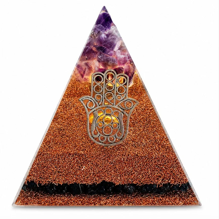 Hamsa charm pyramids