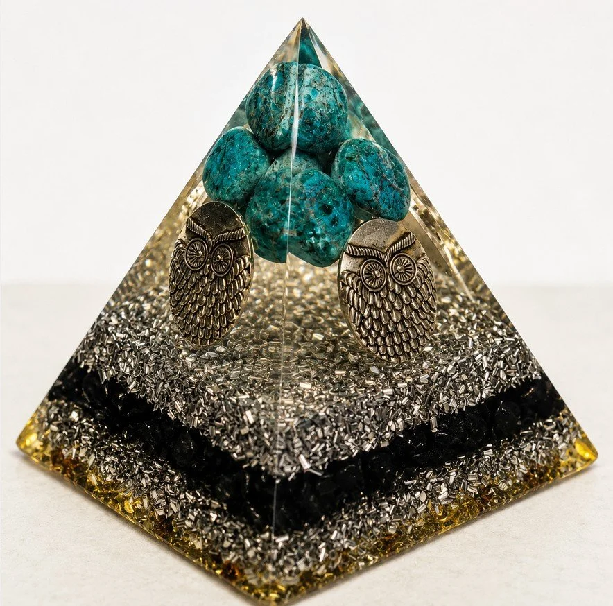 Owl charms pyramid