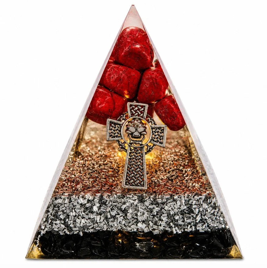 Skull cross pyramids