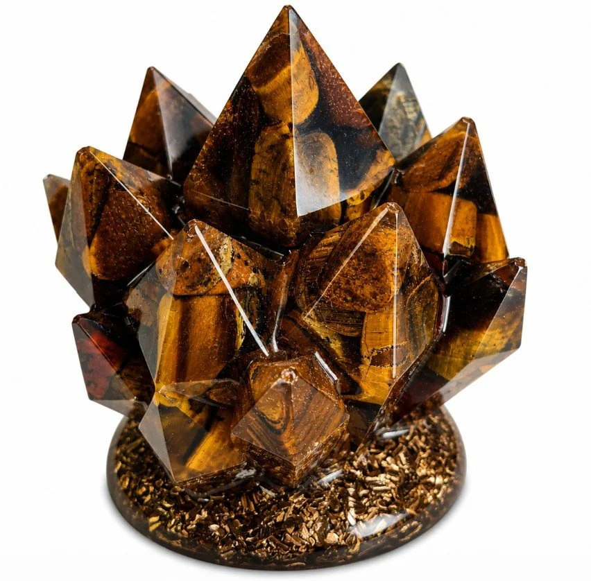 Yellow Tiger's Eye Orgonite Cluster.jpg
