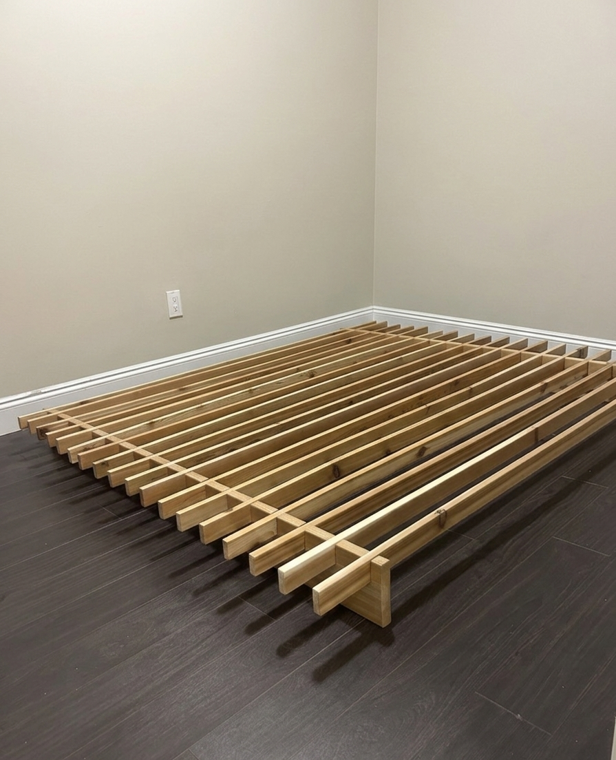 cedar bed frame 