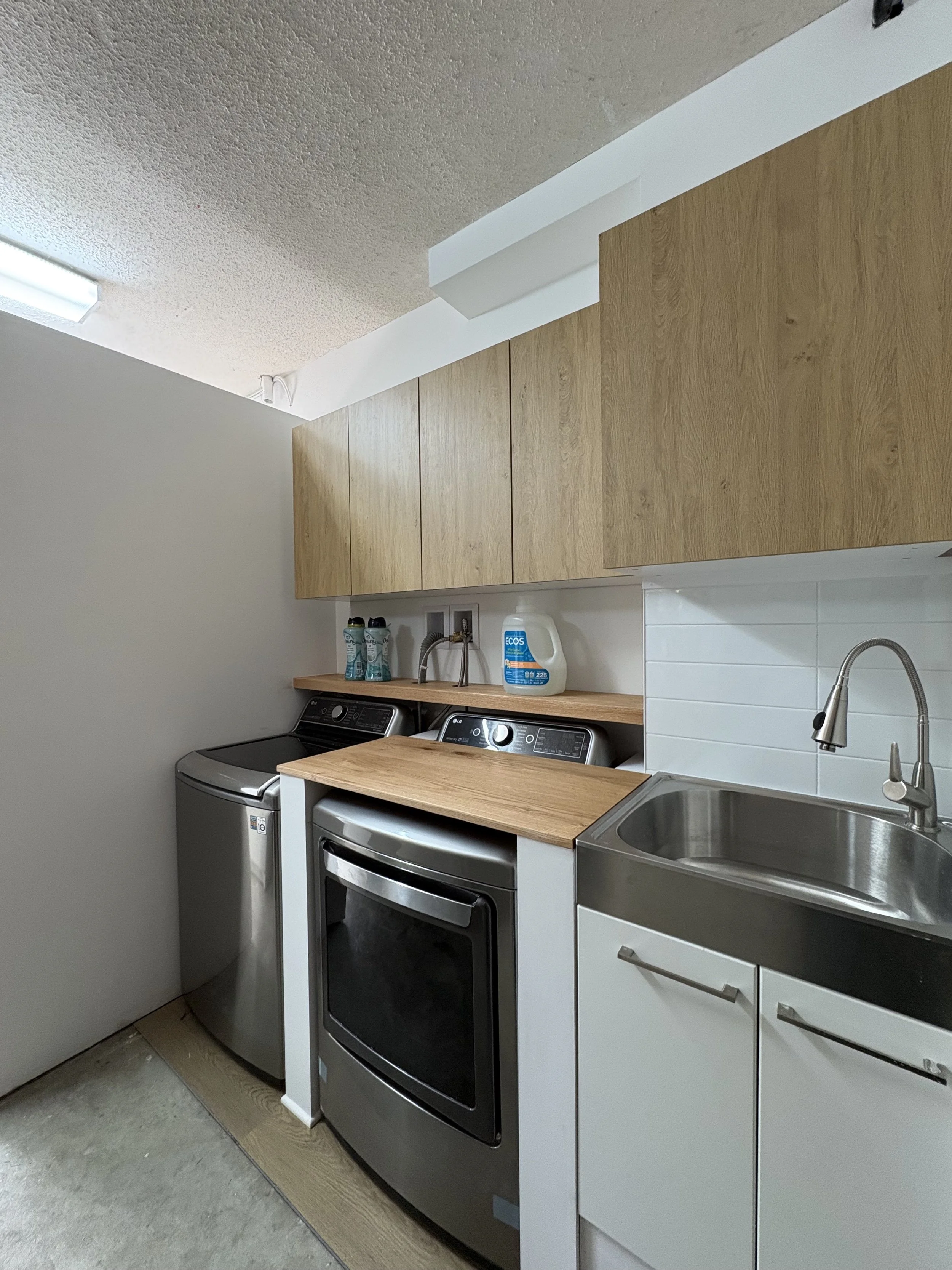 Setting up utility  area 