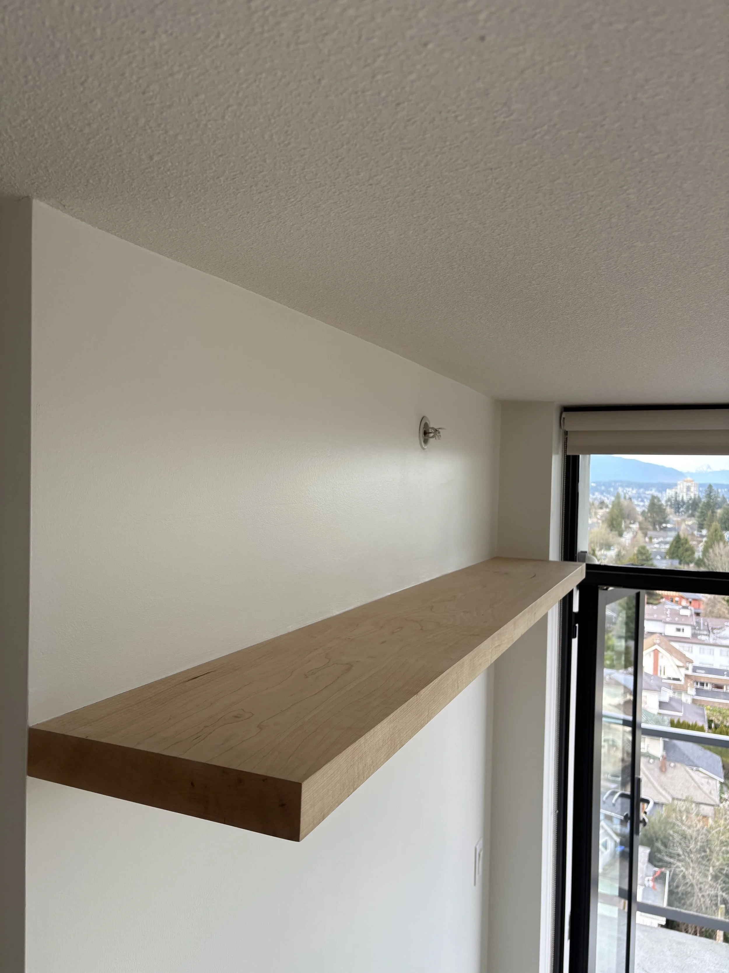 maple solid shelf 