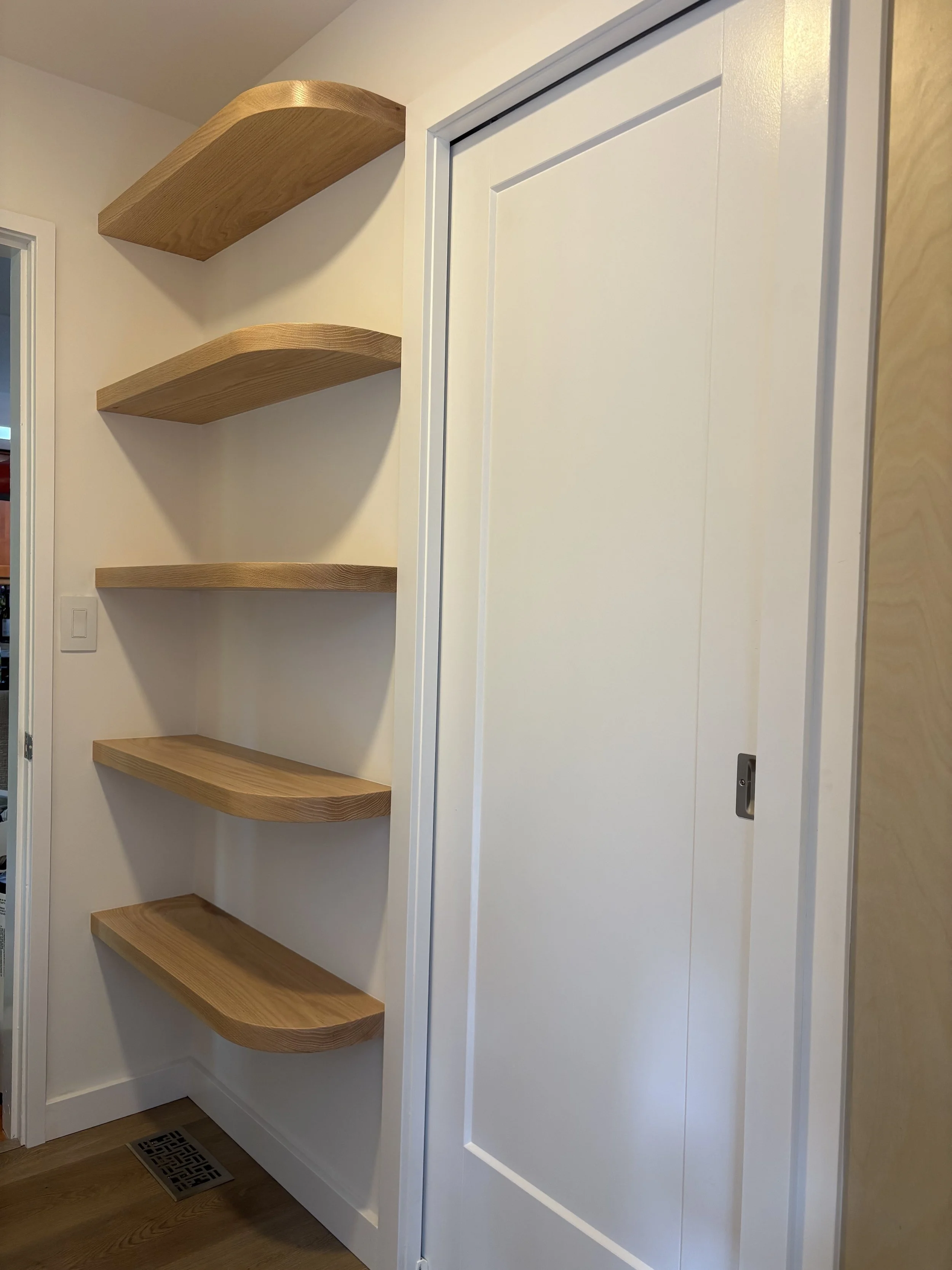 solid oak shelf 