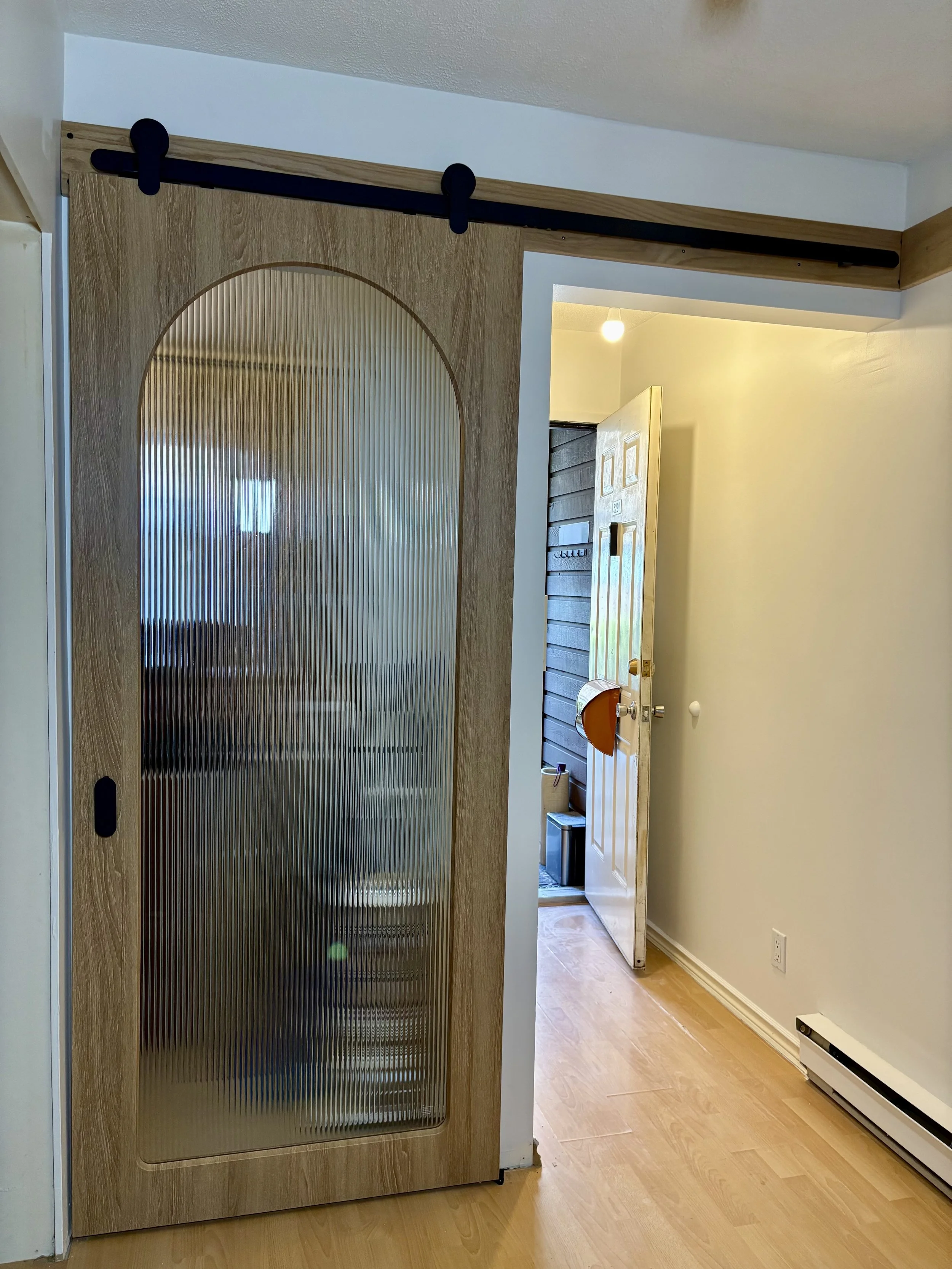 white oak barn door