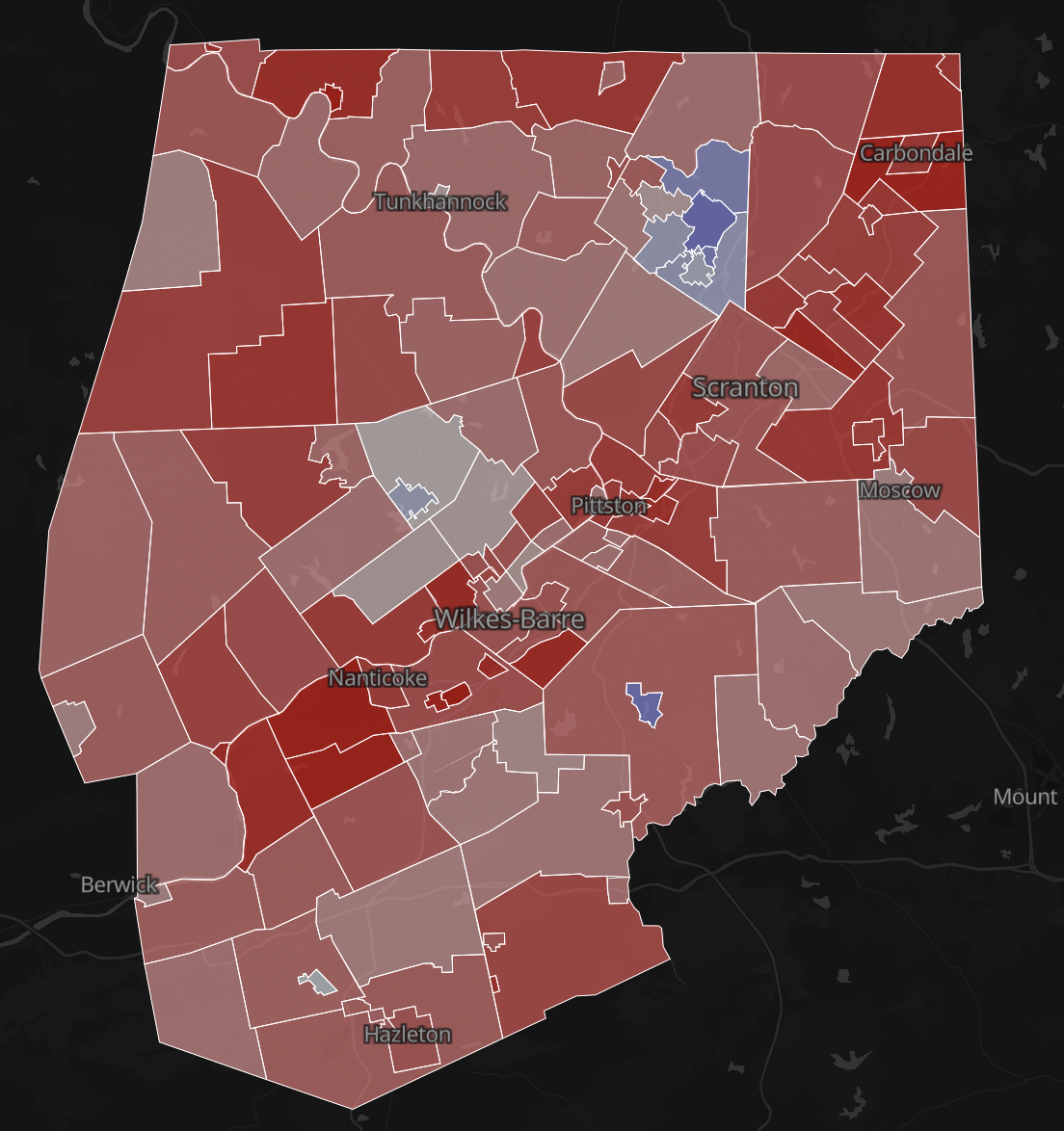 How Coal Country Went Conservative: An electoral analysis of the Wyoming Valley