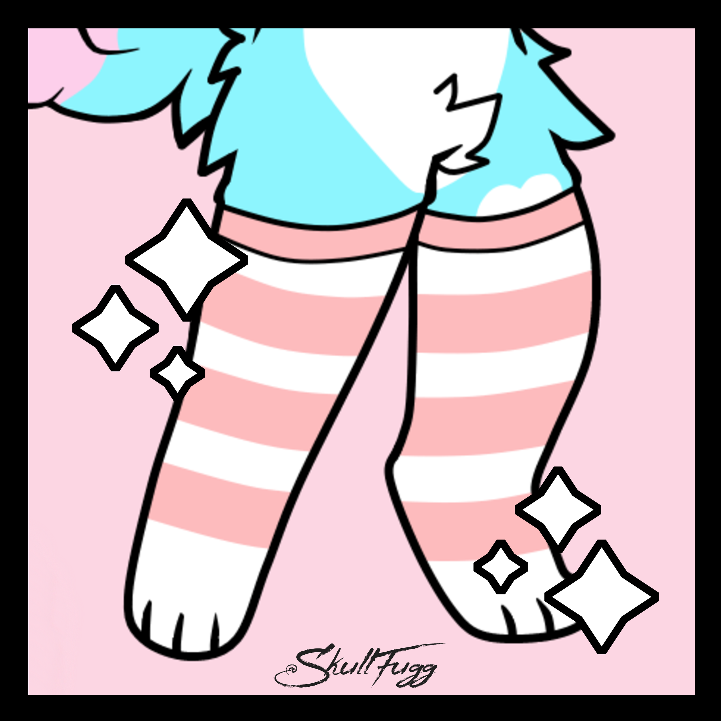 Cats With Striped Socks single art cover drawn by Skull Fugg.