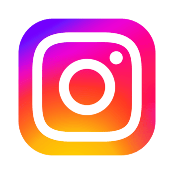 Instagram logo with multicolor gradient background