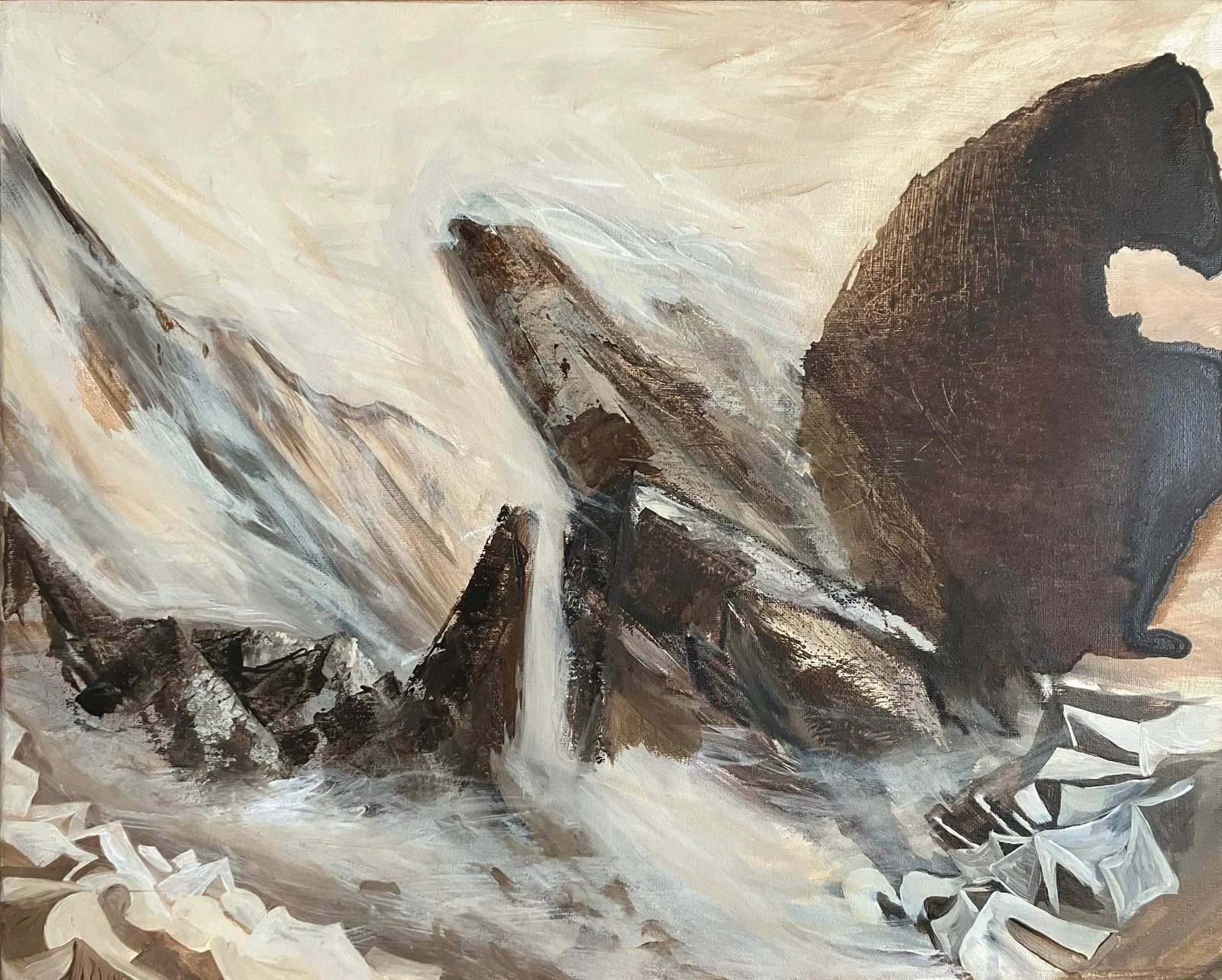 8s2, acrylic on canvas, 50 × 40 cm, 2025