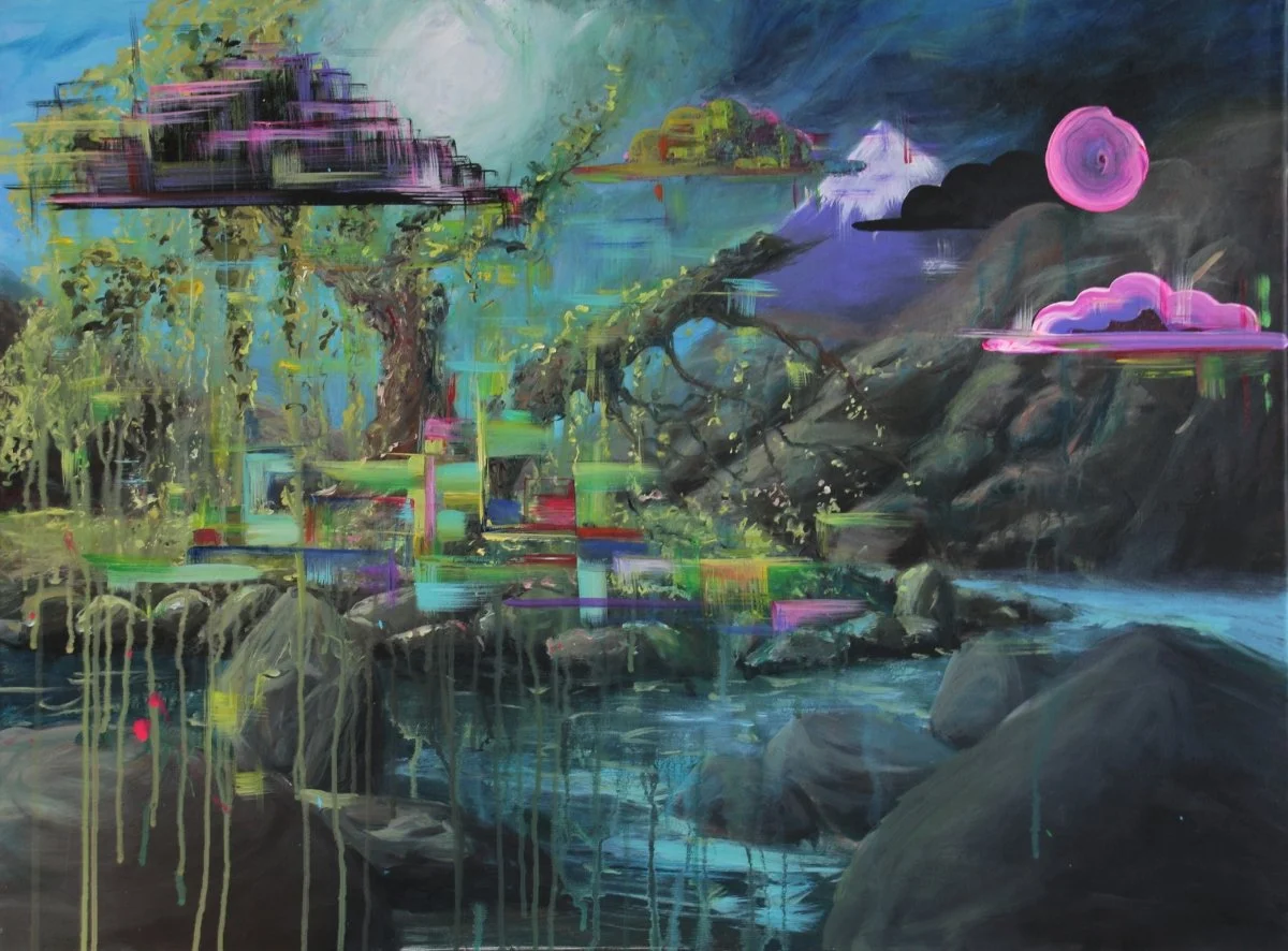 1b3, acrylic on canvas, 80 × 60 cm, 2018