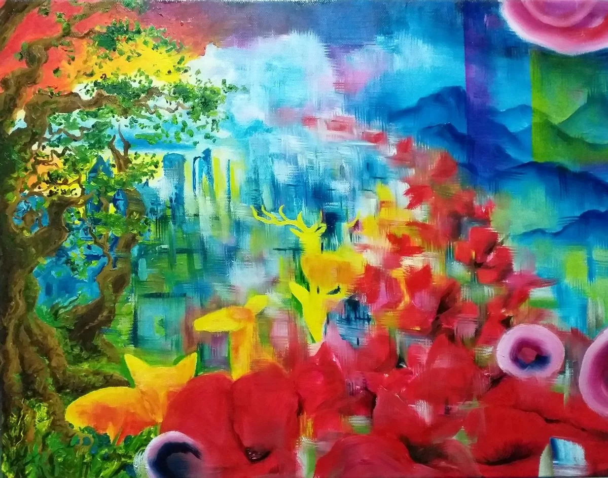 1p5, oil on canvas, 50 × 40 cm, 2019