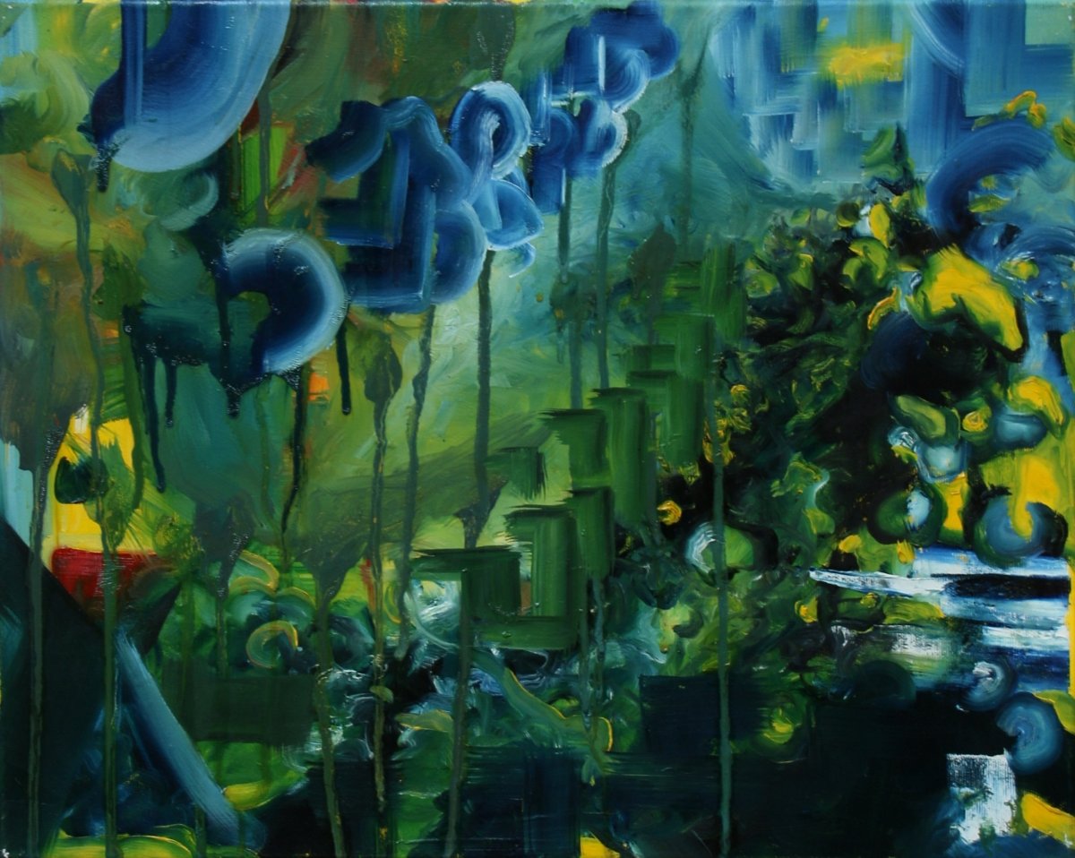 2m1, oil on canvas, 50 × 40 cm, 2020