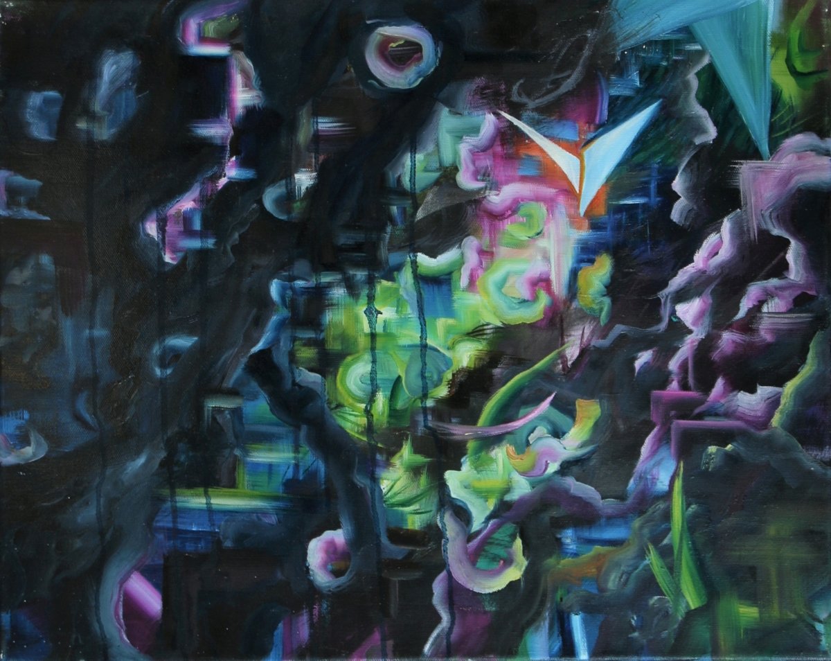 1l8, oil on canvas, 50 × 40 cm, 2019
