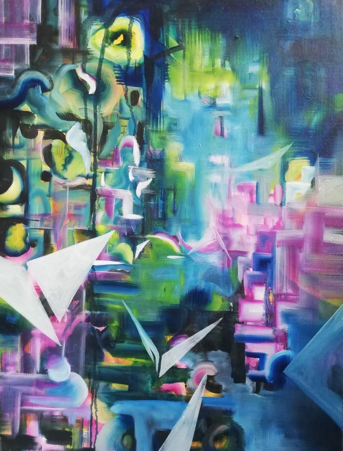 1l8, oil on canvas, 50 × 40 cm, 2019