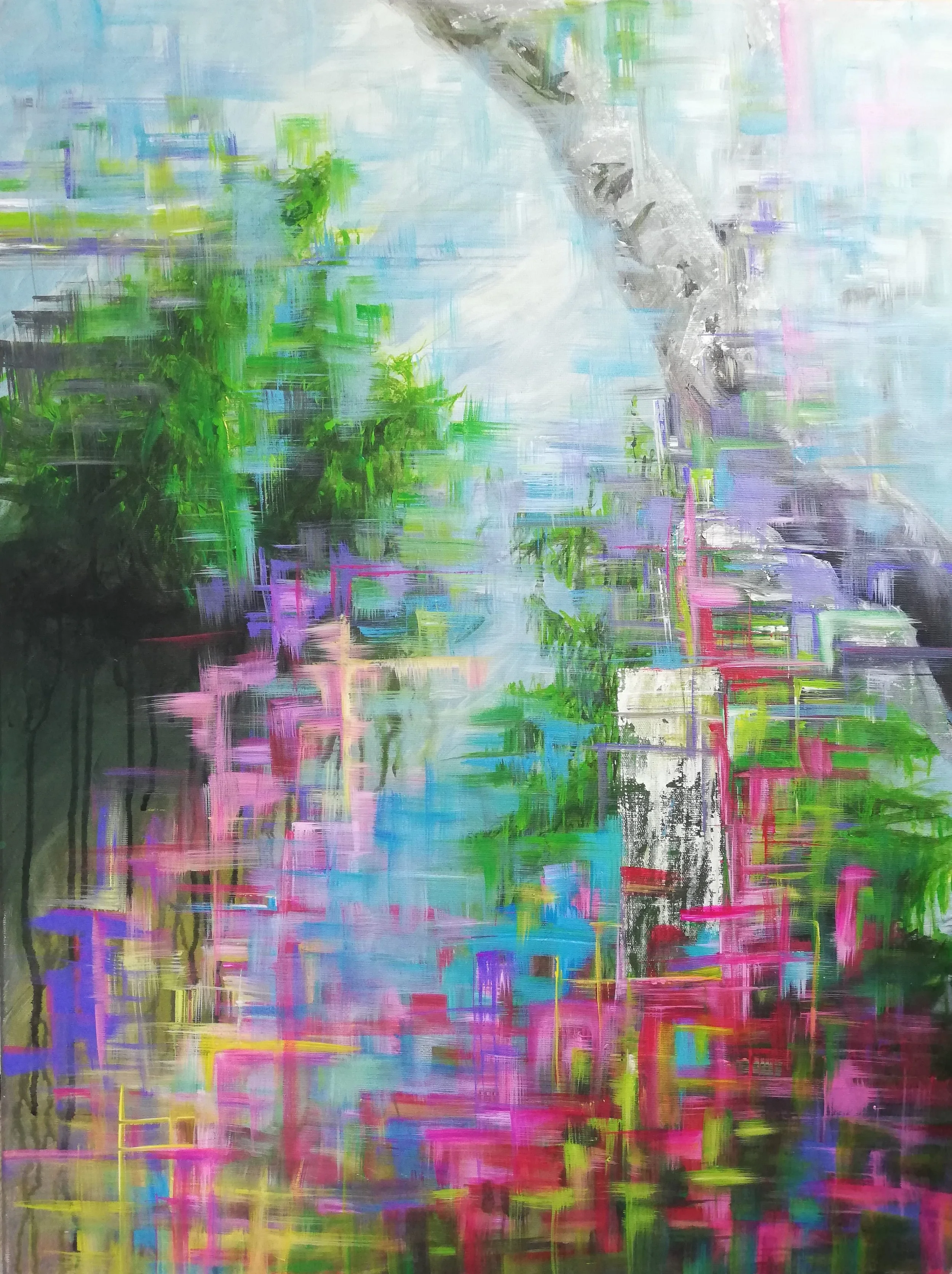 1d3, acrylic on canvas, 60 × 80 cm, 2018