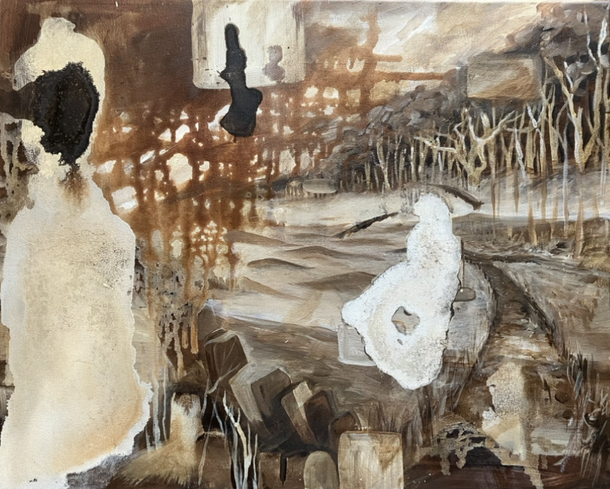 8v3, acrylic on canvas, 50 × 40 cm, 2025