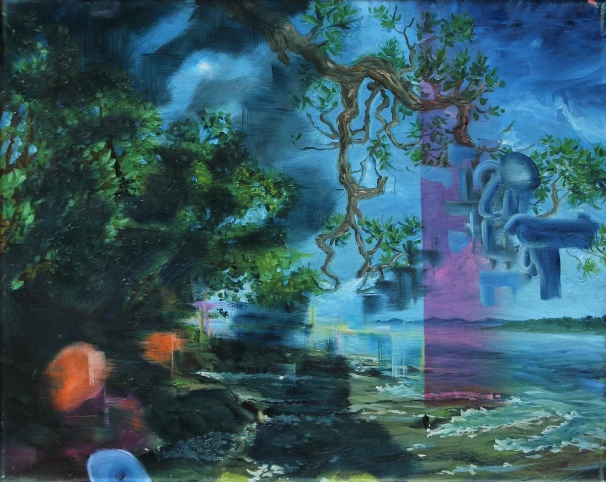 1h3, oil on canvas, 50 × 40 cm, 2019