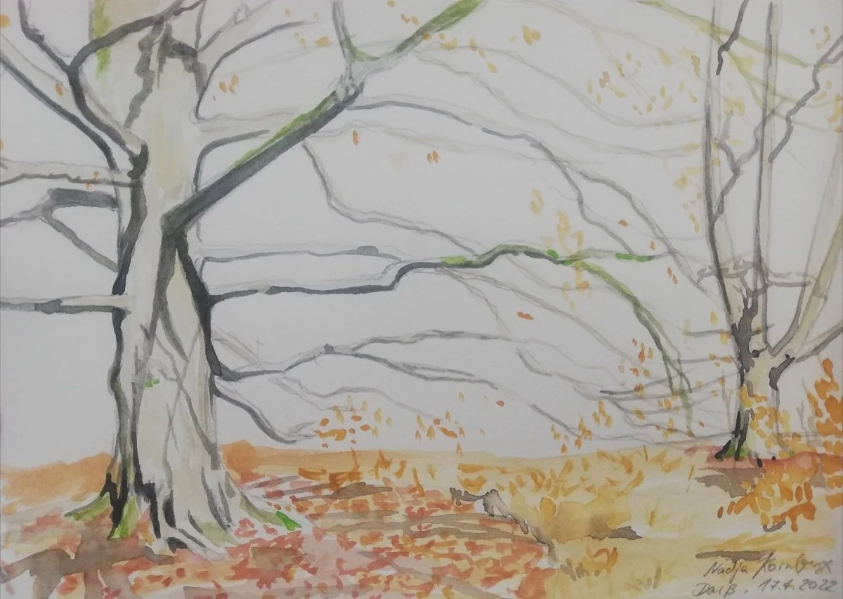 0f2, watercolour, DIN A5, 2022