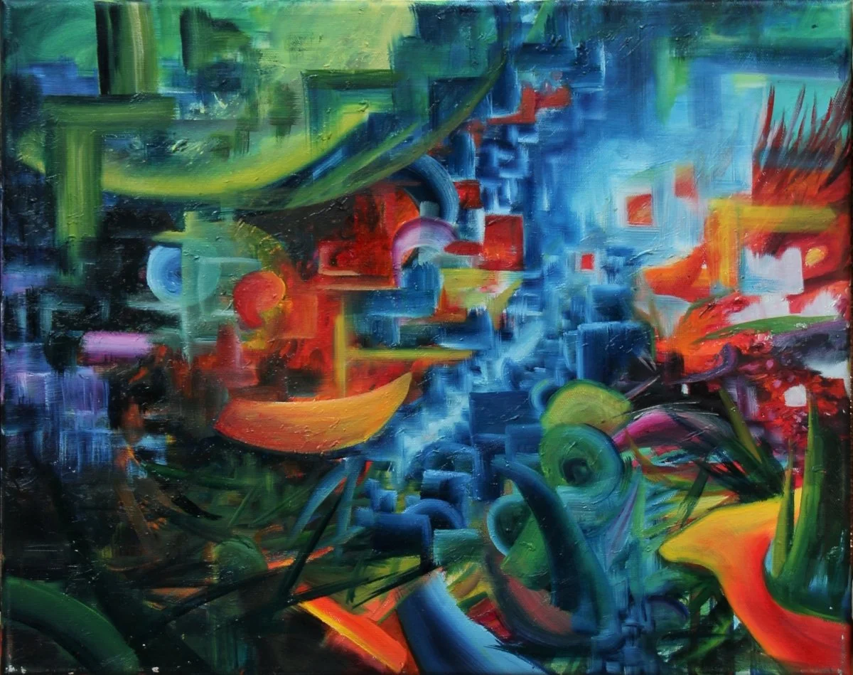 1i6, oil on canvas, 50 × 40 cm, 2019