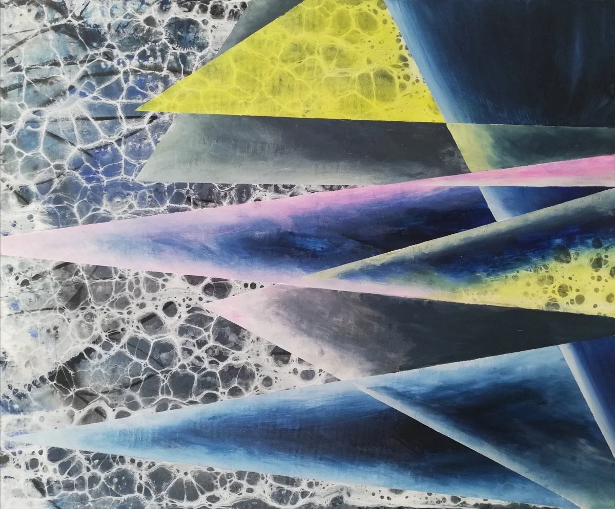 5d4, acrylic on canvas, 60 × 50 cm, 2022