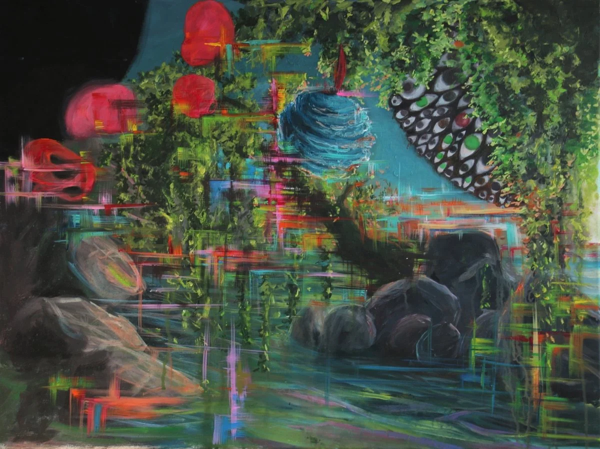 1c5, acrylic on canvas, 80 × 60 cm, 2018