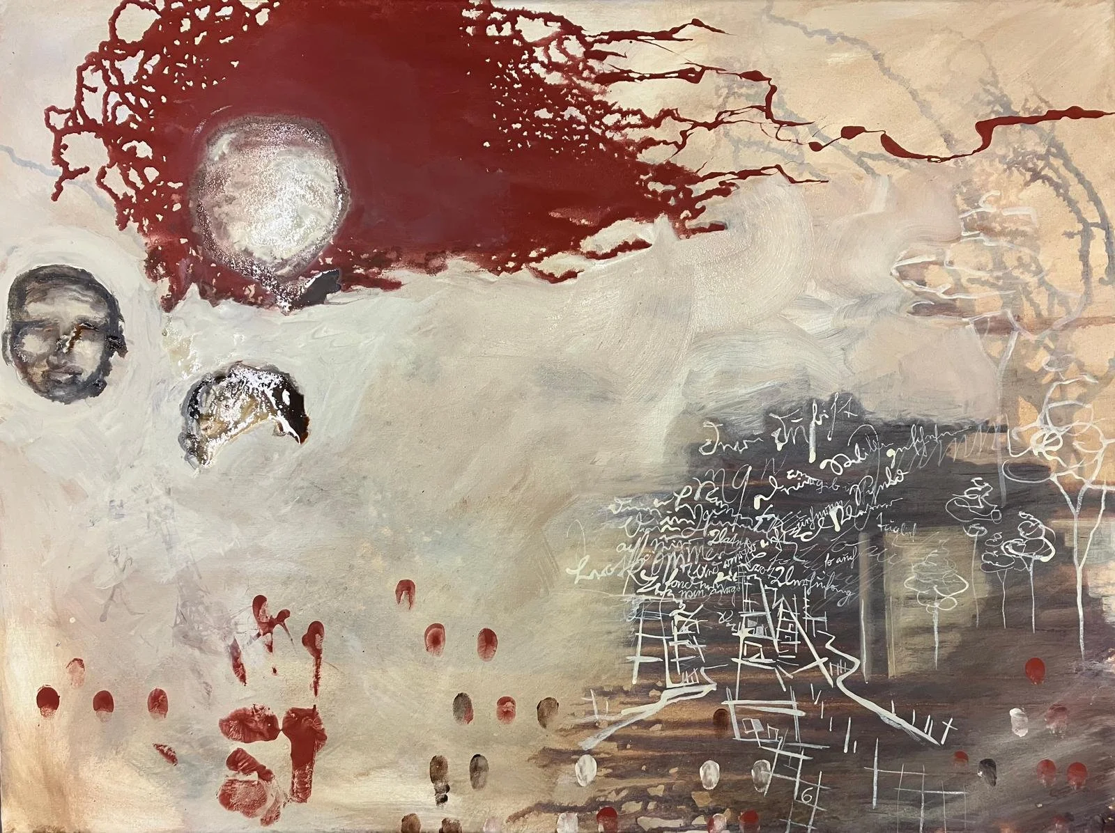 9b3, acrylic on canvas, 80 × 60 cm, 2025