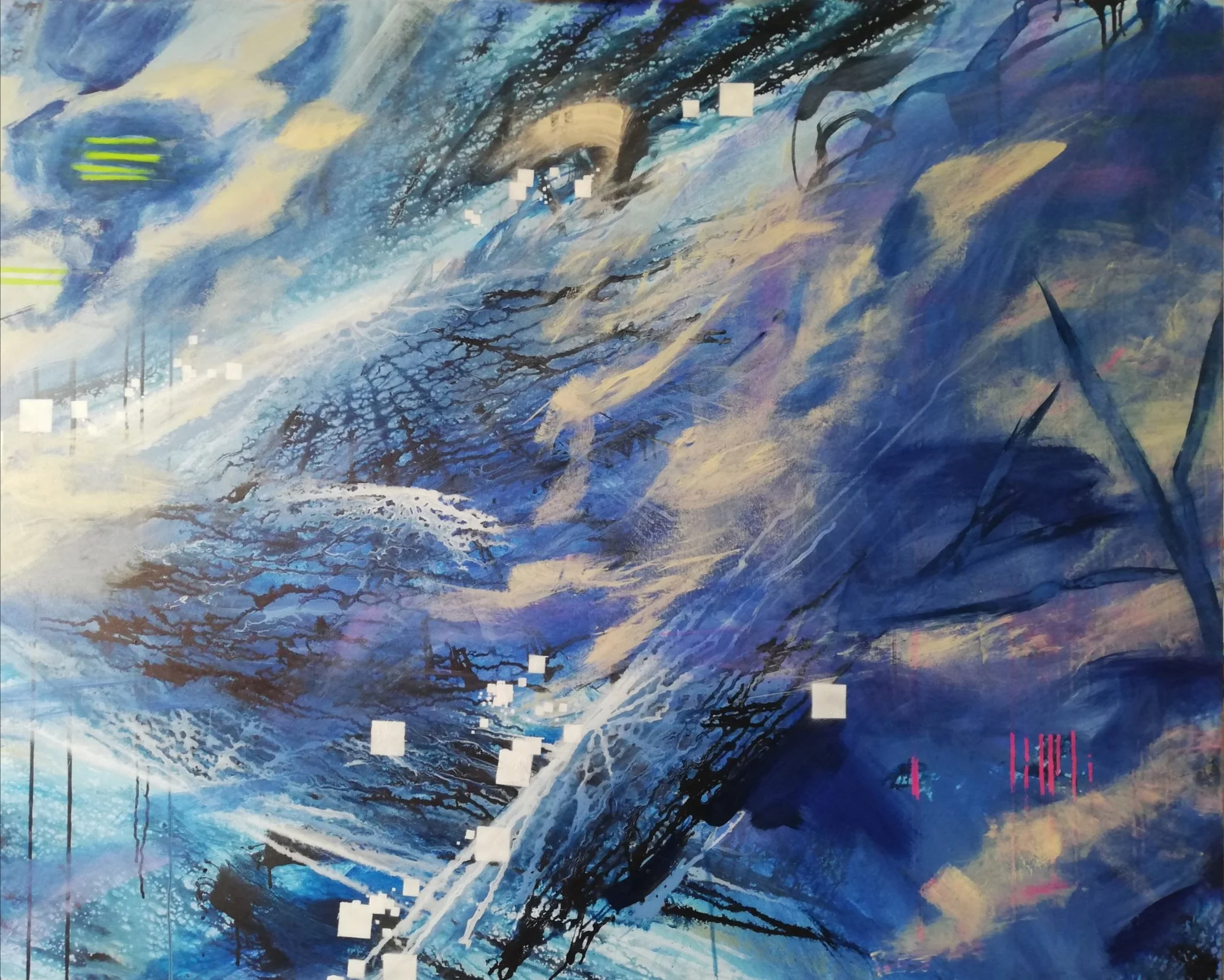 5s10, acrylic on canvas, 155 × 100 cm, 2022
