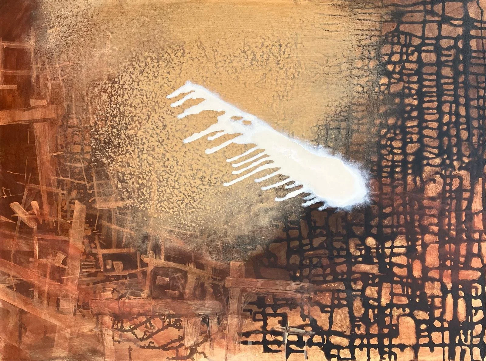 9d5, acrylic on canvas, 80 × 60 cm, 2025