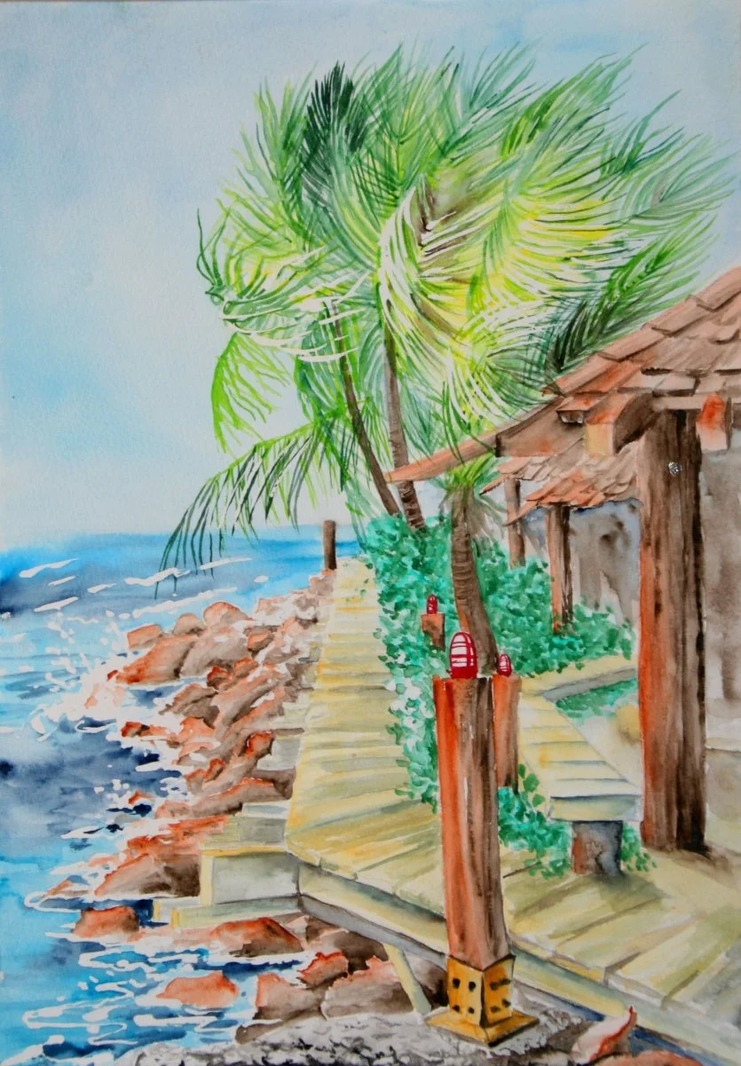 0h5, watercolour, 24 × 32 cm, 2014