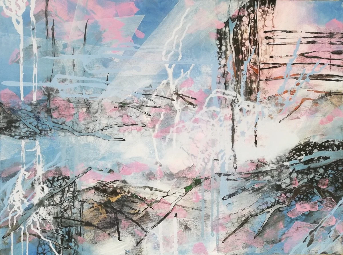 5l4, acrylic on canvas, 80 × 60 cm, 2022