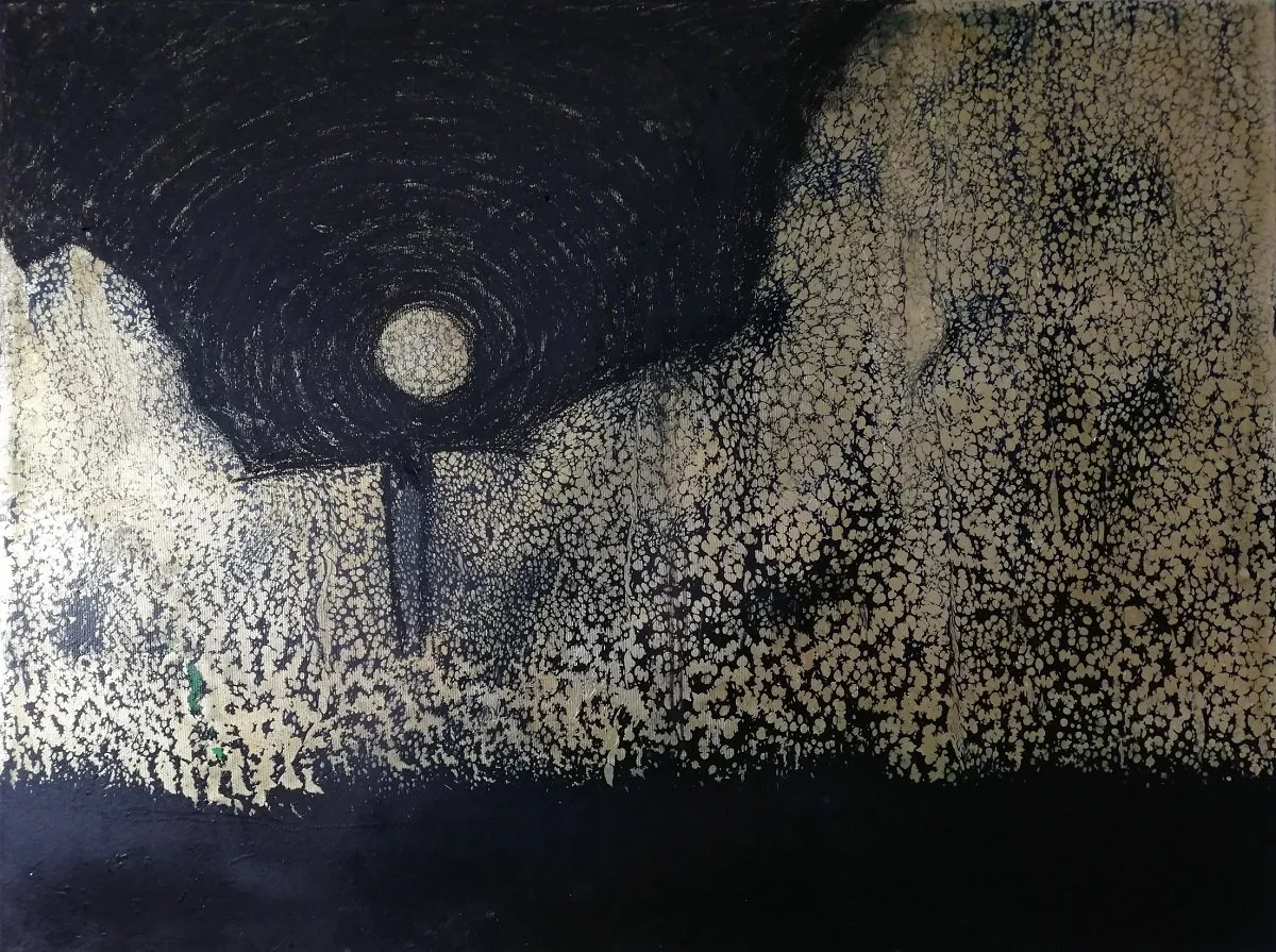 4o1, mixed media on canvas, 80 × 60 cm, 2021