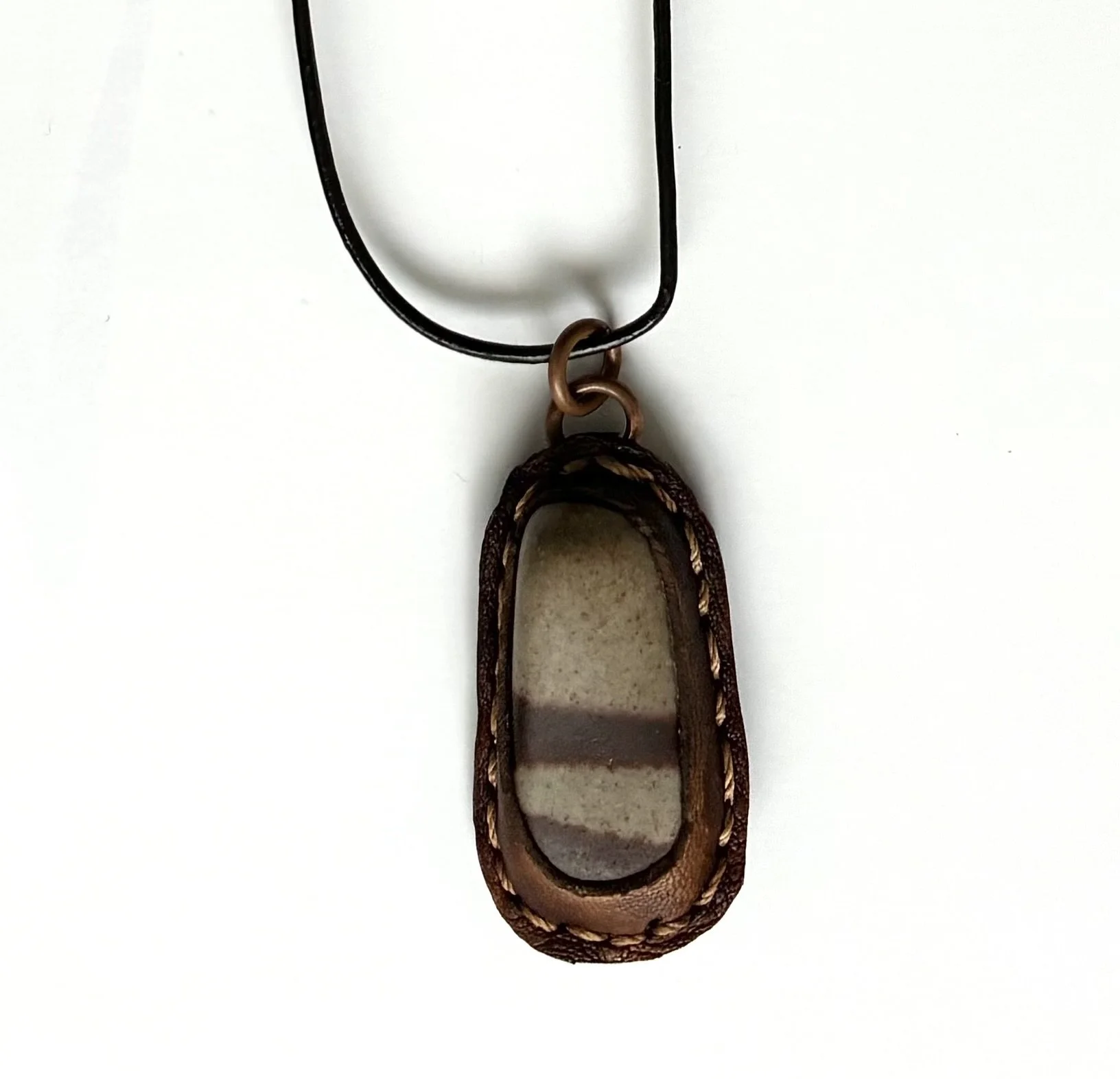 Striped Jasper Amulet Necklace