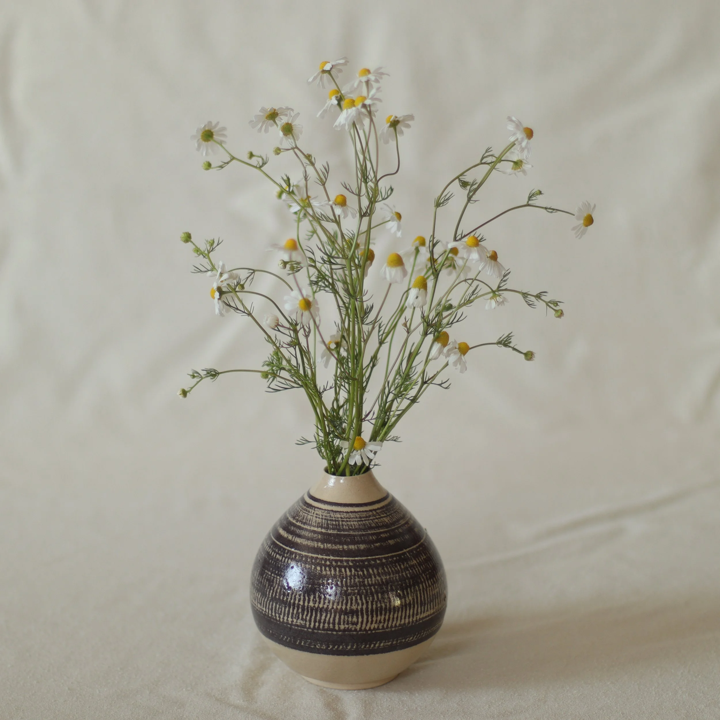 Vase schwarz-weiß