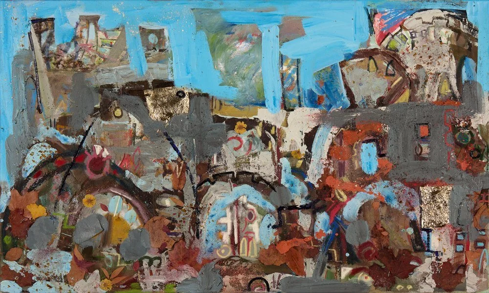 Edinburgh Train Station
 
Mixed media on canvas 5x4ft