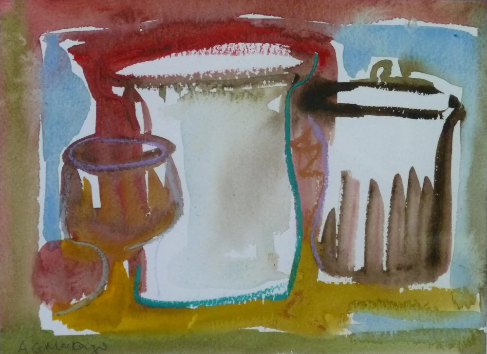 Chatting
 
Watercolour, 460 x 405 mm including frame