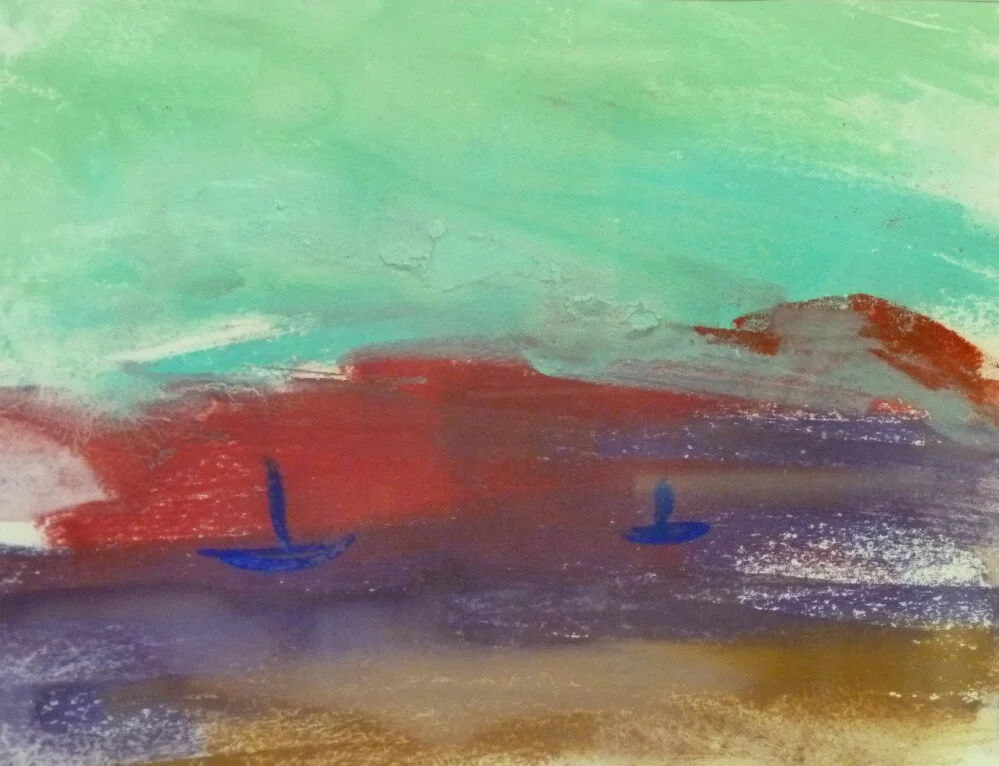 Summer Shore
 
Watercolour, 510 x 450 mm including frame