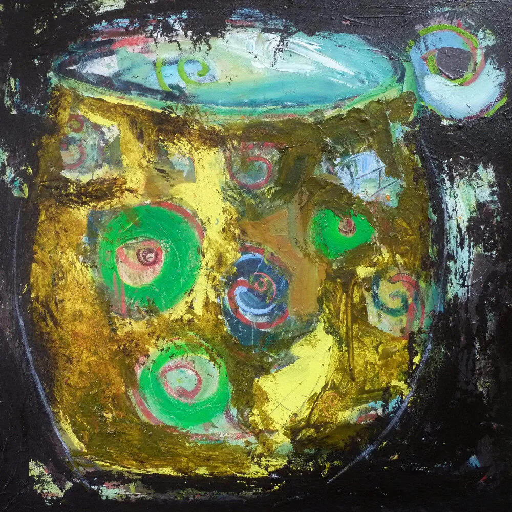 Black
 
Sometime we have to work and work with freeing up that which is crying out to be seen. We are often fooled by the initial ‘show off’ colours and forms that sit for a while winking with pleasure. If that works, they stay awake despite the emot