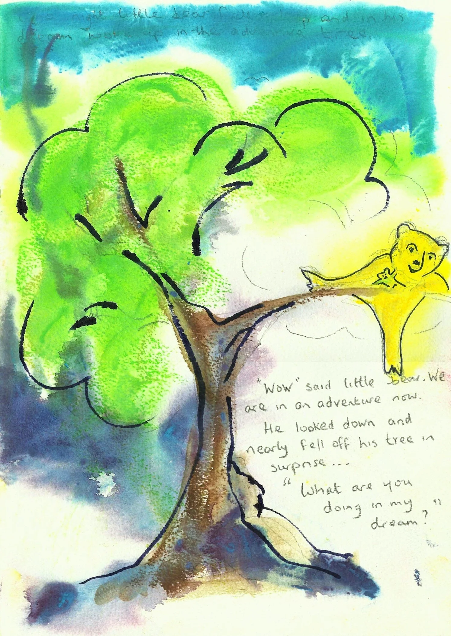 Hanging around with Tiny Green