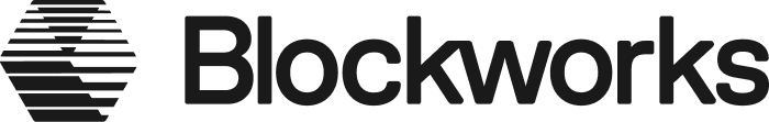 Blockworks logo with hexagonal design and the word 'Blockworks'