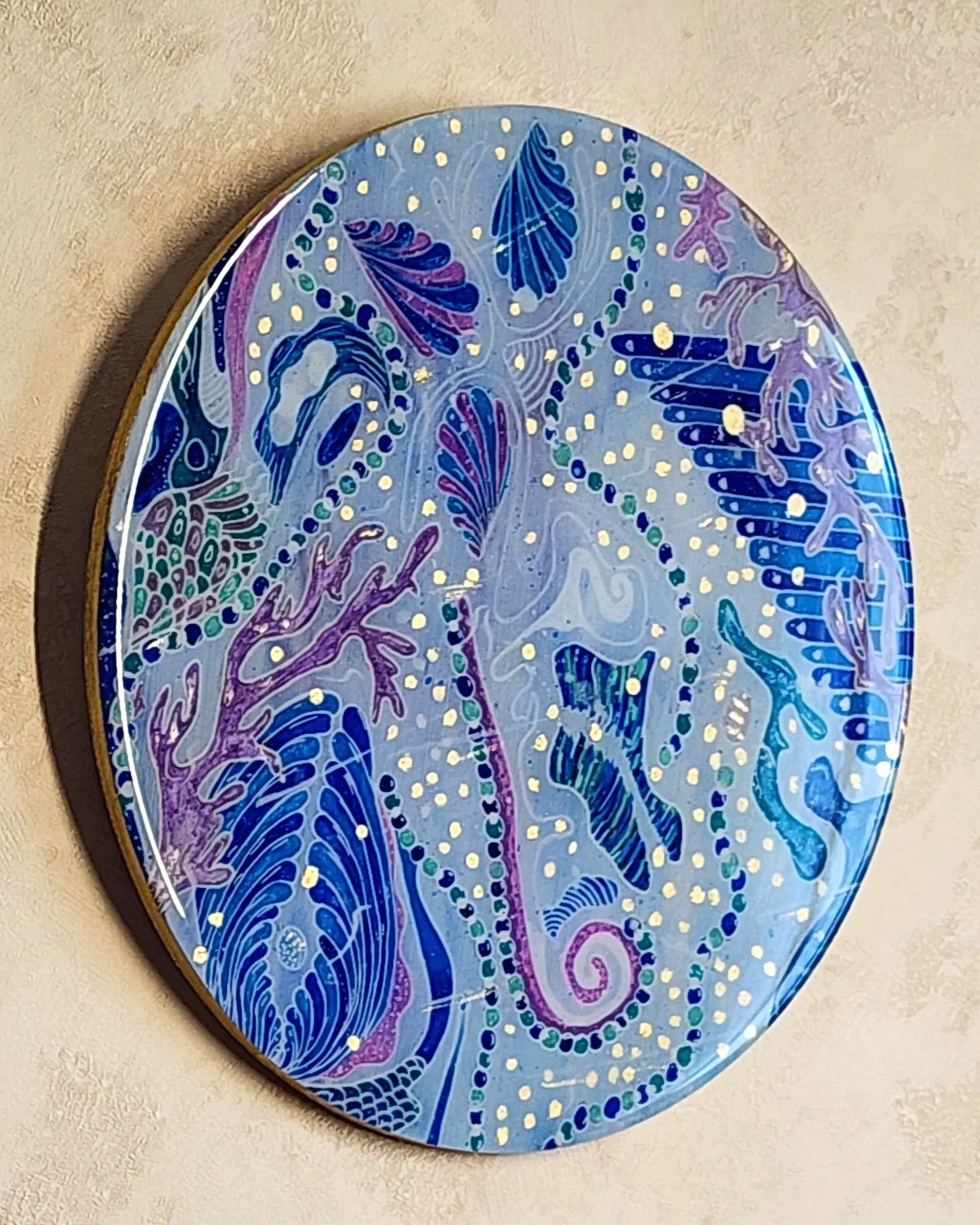 Peinture "Eau" - Elaura Donnadieu, Graphiste et Artiste peintre