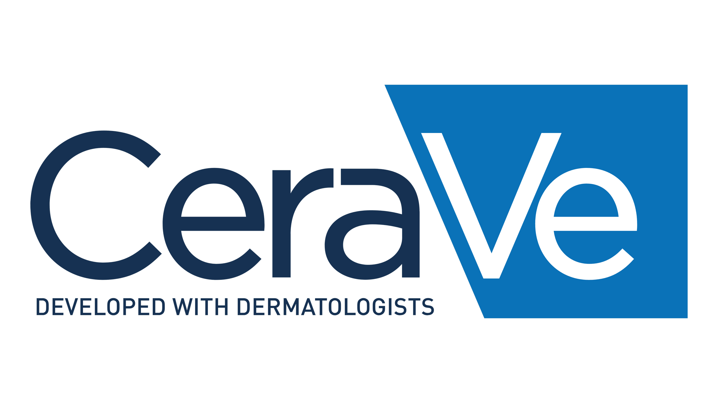 Cerave logo with the tagline 'Developed with Dermatologists' beneath it.