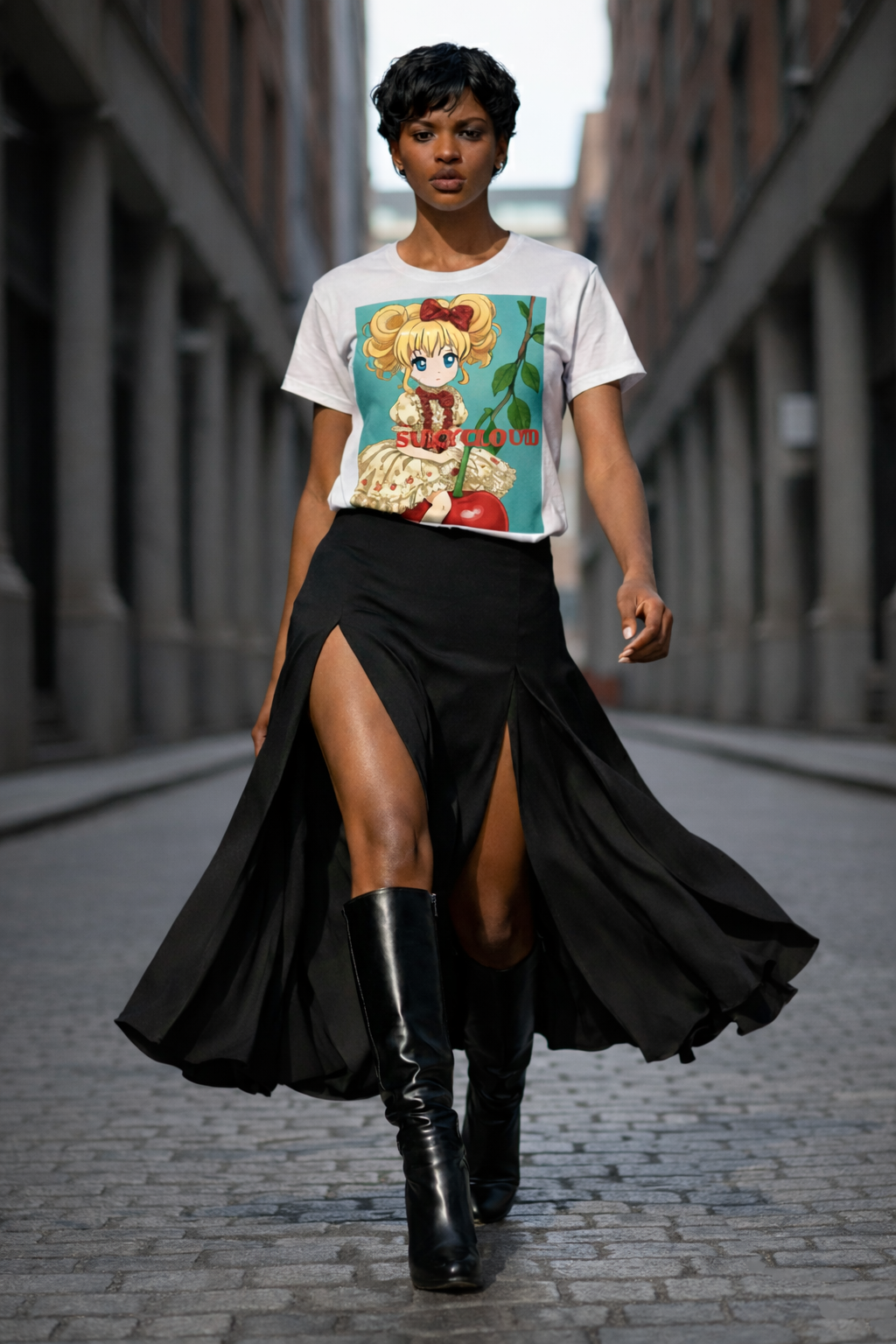 PLAYERA ESTAMPADO MANGA URBANO