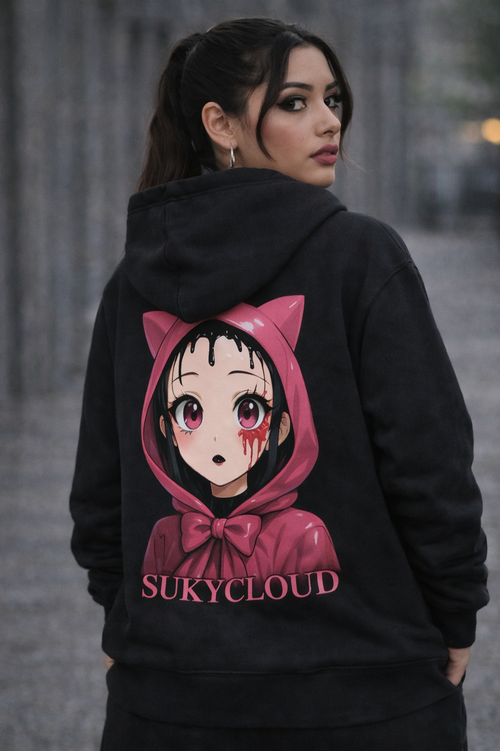 SUDADERA CON ESTAMPADO MANGA URBANO