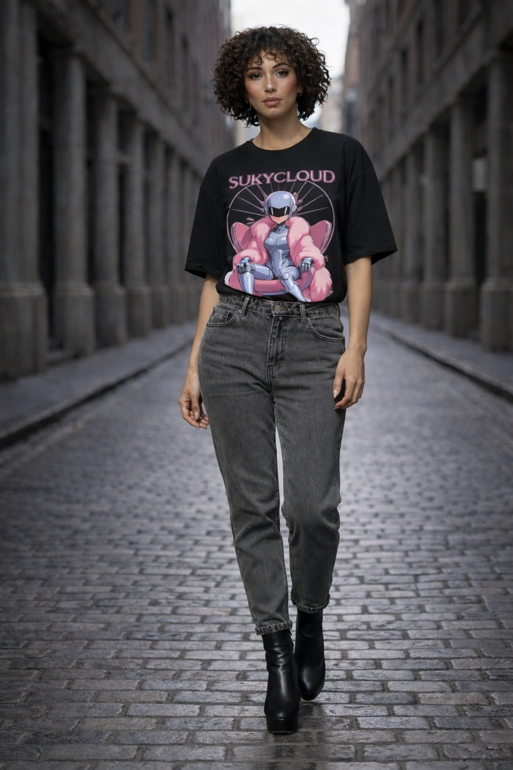 PLAYERA ESTAMPADO MANGA URBANO