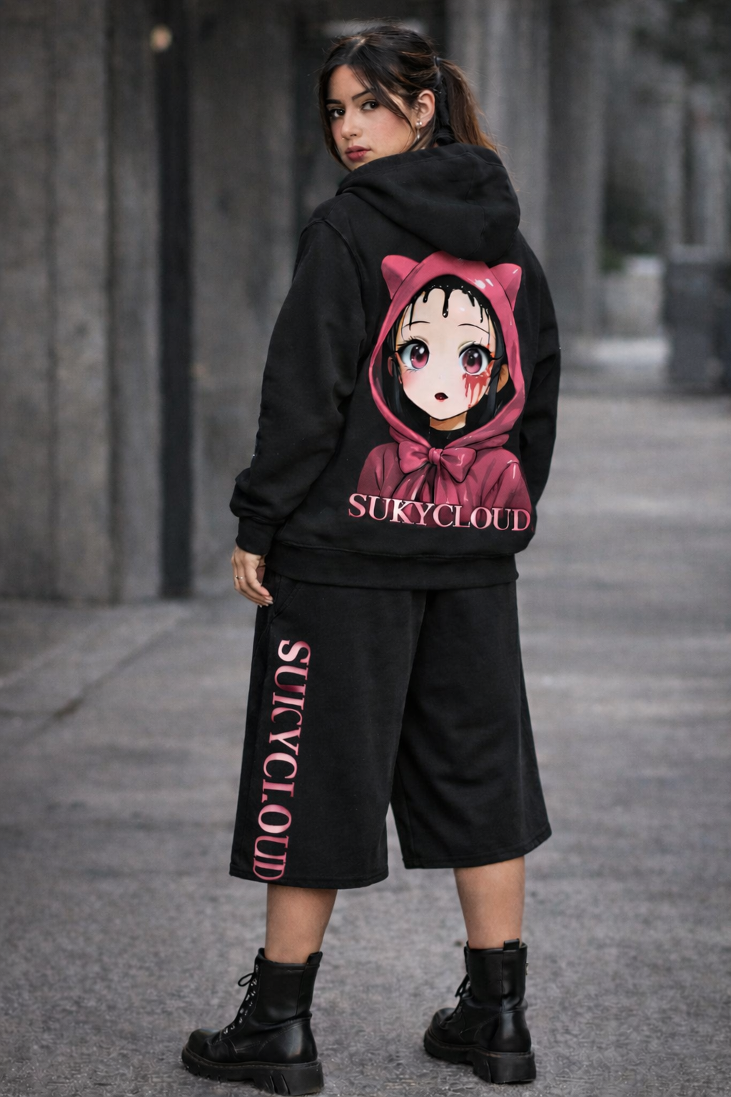 CONJUNTO DEPORTIVO MODERNO CON ESTAMPADO MANGA URBANO