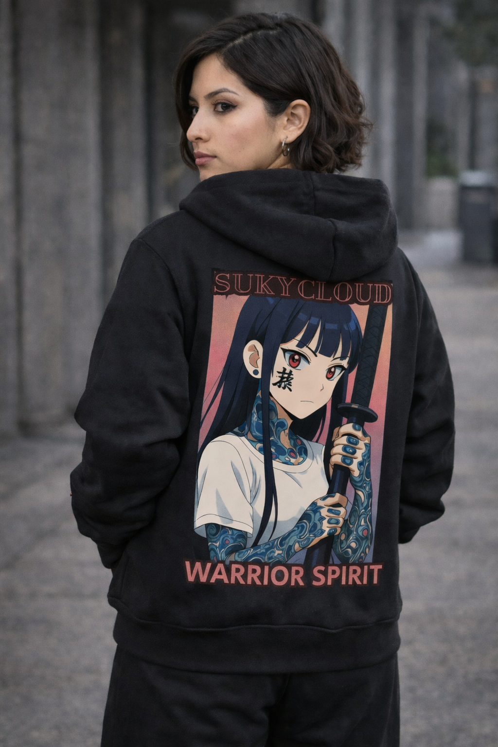 SUDADERA CON ESTAMPADO MANGA URBANO